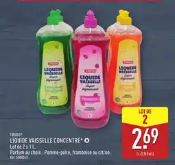 ALDI TWIDO® Liquide vaisselle concentré offre