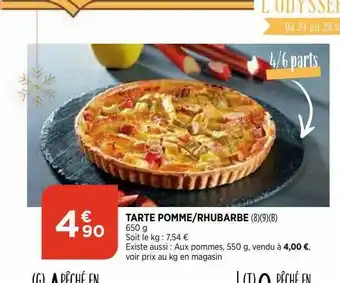 Bi1 Tarte Pomme Rhubarbe offre