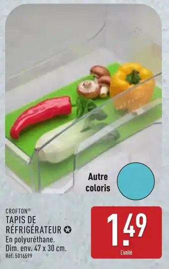 ALDI CROFTON® Tapis de réfrigérateur offre