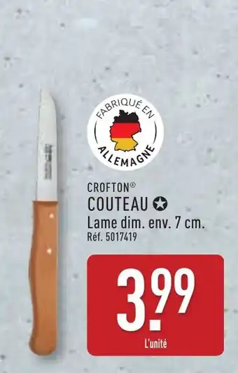 ALDI CROFTON® Couteau offre