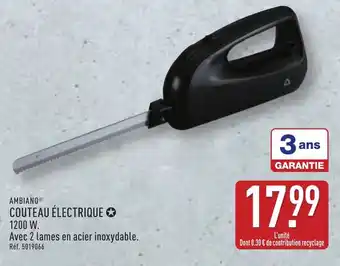 ALDI AMBIANO® Couteau électrique offre