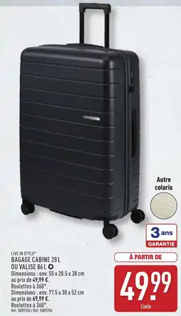 ALDI LIVE IN STYLE® Bagage cabine ou valise offre