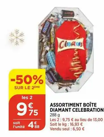 Bi1 Assortiment Boîte Diamant Celebration -50% Sur Le 2ème offre