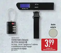 ALDI LIVE IN STYLEⓇ Fermetures bagage ou pèse-bagage offre