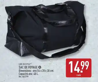 ALDI LIVE IN STYLE® Sac de voyage offre