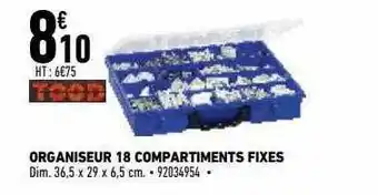 Organiseur 18 Compartiments Fixes Tood