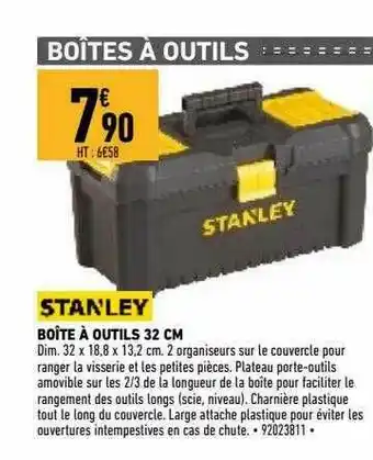 Brico Cash Boîte à Outils 32 Cm Stanley offre