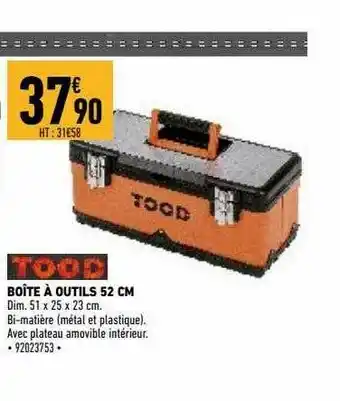 Boîte à Outils 52 Cm Tood