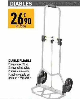 Brico Cash Diable Pliable offre