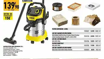 Brico Cash Aspirateur Wd5 Premium 25 L Kärcher offre