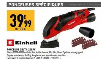 Brico Cash Poncesue Delta 200 W Einhell offre