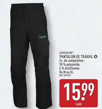 ALDI GARDENLINE® Pantalon de travail offre