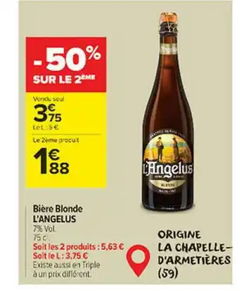 Bière Blonde L'angelus