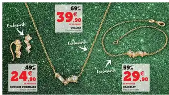 Hyper U Boucles D'oreilles, Collier, Bracelet offre