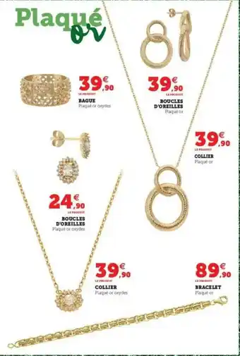 Hyper U Bague, Boucles D'oreilles, Collier, Boucles D'oreilles, Collier, Bracelet offre