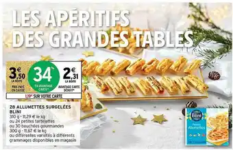 Intermarché 28 Allumettes Surgelées Blini offre