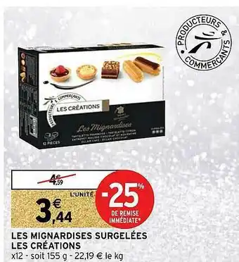 Intermarché Les Mignardises Surgelées Les Créations offre