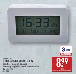 ALDI KRONTALER® Radio - réveil numérique offre