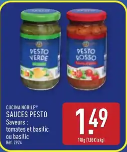 ALDI CUCINA NOBILE® Sauces pesto offre