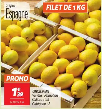 Netto Citron jaune offre