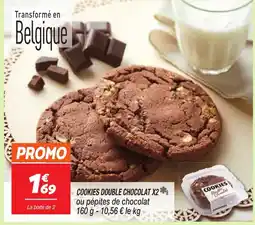 Netto Cookies double chocolat x2 offre