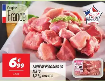 Netto NETTO Sauté de porc sans os offre