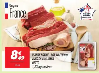 Netto NETTO Viande bovine : pot au feu avec os à mijoter offre