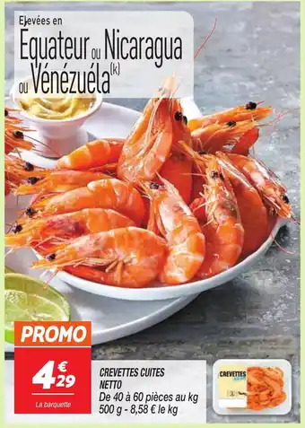 Netto NETTO Crevettes cuites offre