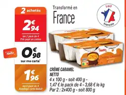 Netto NETTO Crème caramel offre