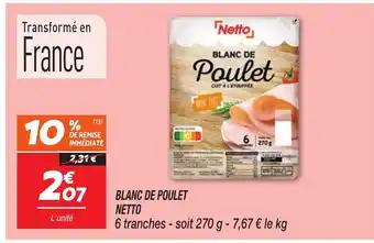 Netto NETTO Blanc de poulet offre