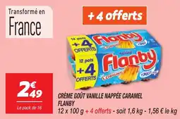 Netto FLANBY Crème goût vanille nappée caramel offre