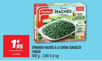 Netto FINDUS Épinards hachés à la crème surgelés offre