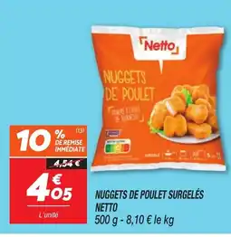 Netto FINDUS Nuggets de poulet surgelés offre