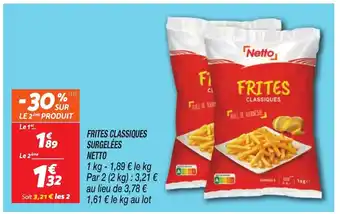 Netto NETTO Frites classiques surgelées offre