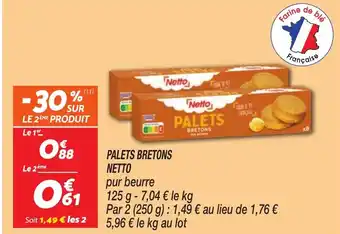 Netto NETTO Palets bretons offre