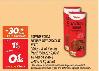 Netto NETTO Goûters ronds tout chocolat offre