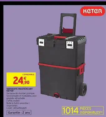 Intermarché Servante Mastercart Keter offre