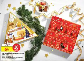 Intermarché Contact Calendrier De L'avent Sélection Côte D'or -30% Remise Immédiate offre