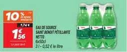 Netto NETTO Eau de source saint benoit pétillante offre