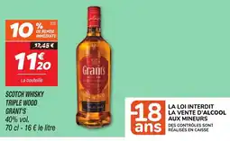 Netto GRANT'S Scotch whisky triple wood offre