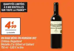 Netto Vin rouge médoc cru bourgeois 2022 offre