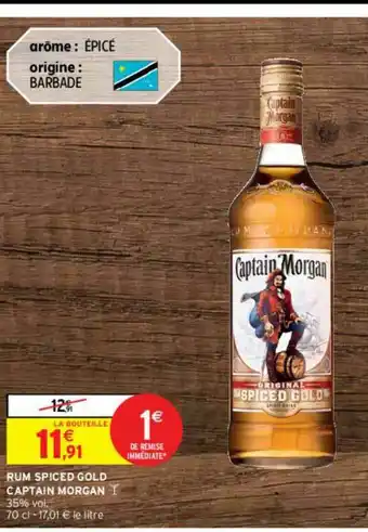 Intermarché Contact Rum Spiced Gold Captain Morgan offre