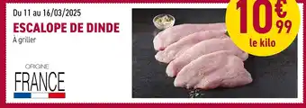 Carrefour Escalope de dinde offre