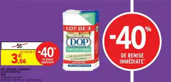 Intermarché Contact Gle Douche 1 Amandes 2 Lait Végétal Dop -40% Remise Immédiate offre
