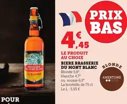 Bi1 Biere brasserie du mont blanc blond offre