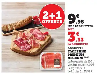 Bi1 Assiette italienne premium negroni offre