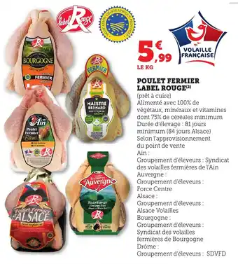 Bi1 LABEL ROUGE Poulet fermier offre