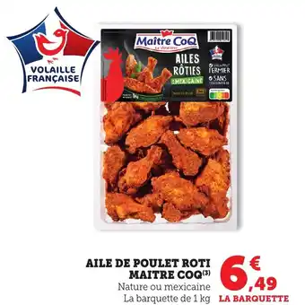 Bi1 MAITRE COQ Aile de poulet roti offre