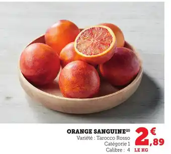 Bi1 Orange sanguine offre