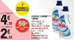 E.Leclerc Lessive liquide epsil offre